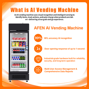 Refrigerador Inteligente <span class=keywords><strong>AFEN</strong></span> con IA de 510L, Máquina Expendedora de Alimentos, Refrigerios y Bebidas con Monitor, Gestión Remota y sin Efectivo para el Mercado Estadounidense - Product Image 5