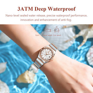 Montres à quartz en acier rose POEDAGAR 302 pour femmes, design de bijoux de luxe, étanches, lumineuses, montres pour femmes - Product Image 5