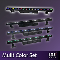 LQE Barre lumineuse de scène étanche pour concerts et mariages IP20 DMX512/FB4/Contrôle activé par le son 16pcs 8W RGBW LED 1500Lm 40 Beam