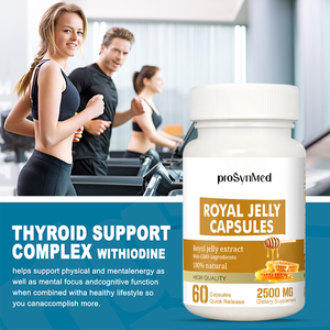 Capsules de gelée royale de ginseng de haute qualité, miel naturel, <span class=keywords><strong>poudre</strong></span> lyophilisée biologique, régénération cellulaire, compléments alimentaires pour la santé - Product Image 3