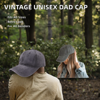 Casquette de baseball unisexe vintage en coton éponge Oxford réglable, style trucker, effet vieilli, motif léopard, lettres, sportive, vente en gros