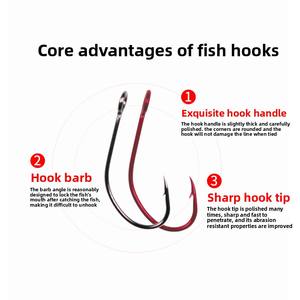 Anzuelos <span class=keywords><strong>de</strong></span> Pesca Individuales Profesionales <span class=keywords><strong>de</strong></span> Acero con Alto Contenido <span class=keywords><strong>de</strong></span> Carbono, Estilo Coreano, con <span class=keywords><strong>Ojo</strong></span> Grande y Púas, para Trucha <span class=keywords><strong>de</strong></span> Arroyo, Playa, Agua Dulce Pequeña - Product Image 4