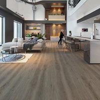 Lantai Vinyl Plank PVC 5mm untuk Interior Apartemen, Sistem Klik SPC, Tahan Air, Anti Selip, Tahan Aus, Piso PVC Interior Sistem Klik