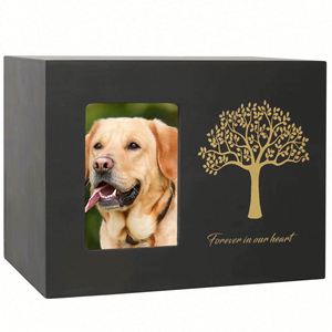 Luxury High End Pine Wood Pet Urns <b>for</b> <b>Ashes</b>-Home of Angels Angel Design Loss Pet Sympathy Remembrance Gift - Product Image 1