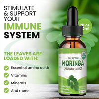 Huile de Moringa Biologique en Gros, Extrait de Feuilles Liquide, Boisson, Prix, Berbérine, Vitamine C, Compléments Énergisants, Boost Immunitaire, Gouttes de Moringa
