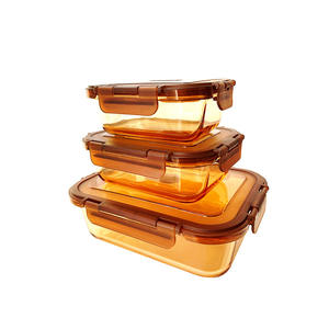 Recipiente de Almacenamiento Cuadrado de Vidrio de Gran Capacidad, Apto para Microondas, Libre de BPA, Resistente, Duradero, de Boca Ancha, Fácil de Llenar, Limpiar y Versátil - Product Image 6