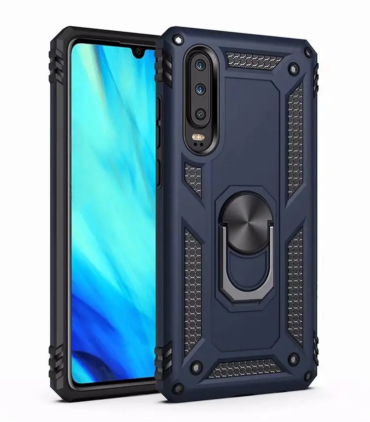 Magnetic Car Phone Holder Case For Huawei P30 P20 Pro Lite P Smart 2019 Case Armor Cover For Huawei Mate 20 30 Pro lite Honor 8a