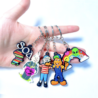 Llavero de goma suave con logotipo de empresa, nombre, letra, en oro y plata, diseño personalizado, llavero de PVC, llavero con logotipo personalizado, llavero personalizado