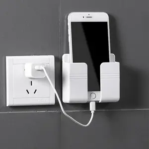 Home Mobile Wall Mount Stand Adhesive Durable Socket Phone Charging Holder
