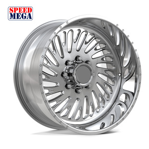 Jantes de camion Speedmega Deep Dish forgées monobloc super concaves polies miroir 20-26 pouces 6x135 pour F150 Silverado 1500 - Product Image 3