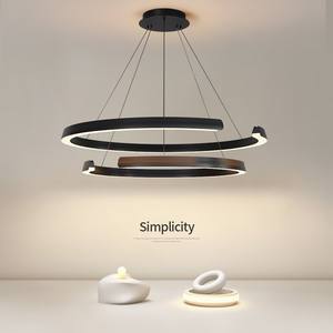 Post-moderne Minimaliste Moderne Cercle Pendentif Lumière En Aluminium Anneau Rond Led Lustres De Plafond Lumière pour Salon - Product Image 1