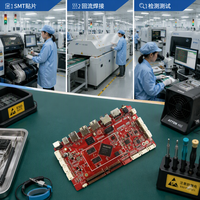 Services d'ingénierie inverse et de clonage de PCB et PCBA pour cartes PCB Rogers avec finition de surface ENIG et blindage RF/EMI