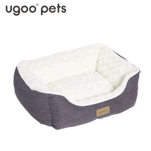 Erhöhtes mittleres Hunde bett warmer Plüsch Großhandels couch Preis rutsch festes Boden design Weiche süße Luxus-Haustier betten-Khahi Hunde bett - Product Image 1