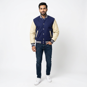 Nouvelle veste en laine pour homme, style universitaire, tendance, décontractée, respirante, à séchage rapide, personnalisable, vêtements de mode pour l'hiver - Product Image 1