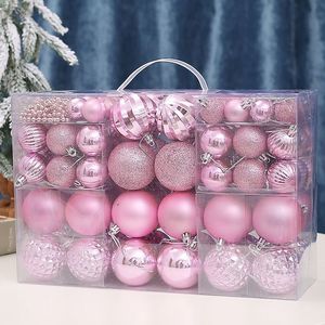 Vente en gros, 93 pièces, paillettes en plastique givré, <span class=keywords><strong>boule</strong></span> <span class=keywords><strong>de</strong></span> noël suspendue, décorations <span class=keywords><strong>de</strong></span> Festival, pendentif, ornements <span class=keywords><strong>de</strong></span> noël pour décoration intérieure - Product Image 5
