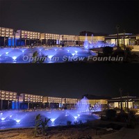 Optimum Show Crown Jets - Fuente de Agua Comercial para Jardín Exterior con Luces, Control por Software, Música y Espectáculo de Agua Danzante, Acero Inoxidable