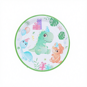 Dinosaure jetable personnalisable assiette écologique étanche à l'<span class=keywords><strong>huile</strong></span> plat pour restaurants fast-food - Product Image 2
