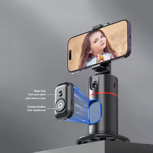 P02 Gimbal Auto Face Tracking Camera AI Tripod Selfie Stick Phone Shooting Face Remote 360 <b>Rotation</b> Phone Holder - Product Image 3