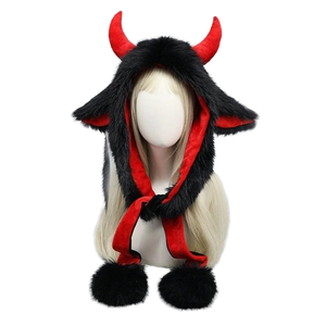 Coiffe unisexe unique en forme de corne de yack synthétique pour Halloween, ensemble de <span class=keywords><strong>d</strong></span>écoration de fête pour influenceurs et diffusion en direct - Product Image 1