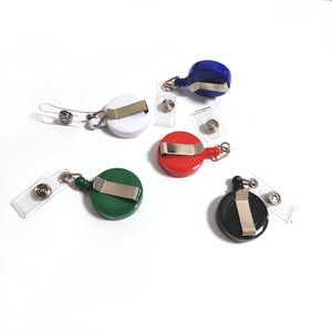 School Supplies Colorful Badge Holder Pull Reel Round YO-YO ID Card Clips for Nurse Doctor Work Student - Product Image 3