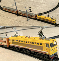 Tren Eléctrico de Juguete RUIKU SS7C para Niños, Modelo de Tren con Rieles, Juguete de Tren de Aleación