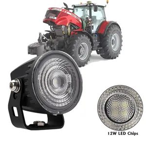 BRTLED Led Round Lamp Offroad Car Mini Driving Light Accessories 2 Inch 12w Flood Work Light For Truck Tractors ATV Car