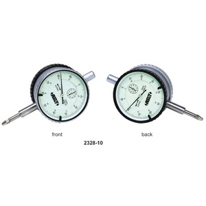 Indicadores de Carátula Doble Insize 2328-10, Rango de Medición 0-10 mm, Graduación 0.01 mm, Aluminio, Estándar DIN878 - Product Image 1