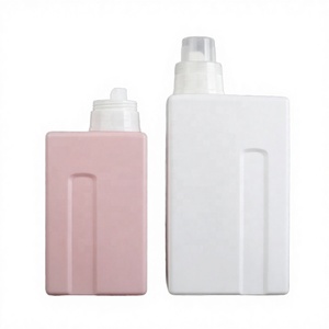 ขวดบรรจุภัณฑ์น้ำยาซักผ้าแบบโรลออนทรงเหลี่ยม สีขาว ชมพู เทา ขนาด 600 มล. 1000 มล. ทำจากพลาสติก HDPE ขายส่ง - Product Image 3