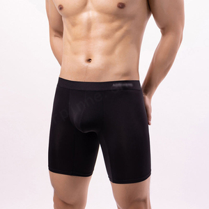 Vente en gros Caleçon Sous-vêtement de sport pour homme Grande taille Slip respirant Personnalisé Luxe Long Boxer pour homme - Product Image 3
