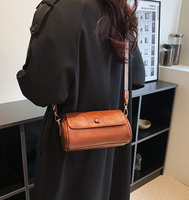 Sac bandoulière vintage cylindrique mini pour femme, design personnalisé d'usine, sac à bandoulière tendance pour les sorties et les courts séjours