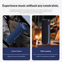 Haut-parleur portable étanche 20W à haut volume avec subwoofer extérieur sans fil 5.3 pour le commerce électronique transfrontalier 2025, compatible carte et USB