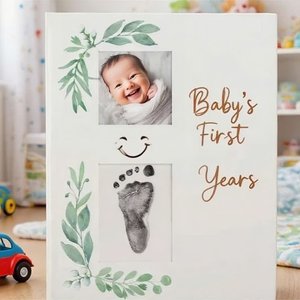 Layouts personnalisés <span class=keywords><strong>Grossesse</strong></span> à cinq ans Record Baby Memory Book avec couverture en tissu de qualité supérieure - Product Image 1