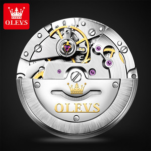 OLEVS 9928 Orologi da Polso da Uomo di Lusso Meccanici Automatici con Quadrante Dorato <span class=keywords><strong>in</strong></span> Acciaio alla Moda - Product Image 4
