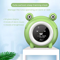 Entraîneur de sommeil pour bébé en forme de grenouille, conception commerciale, capteur Intelligent, entraîneur de sommeil, réveils numériques à Led