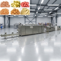 Ligne de production automatique de protéines de soja facile à utiliser avec extrudeuse à double vis pour la production de viande artificielle