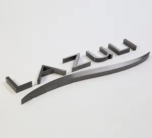 金属文字3Dサイネージ防水ドア番号ミラーポリッシュステンレス鋼