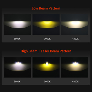 Projecteur de feux antibrouillard H11 <span class=keywords><strong>Bi</strong></span>-LED tricolore haute puissance à faisceau laser haut/bas de 3 pouces pour voitures Toyota Corolla (vente en gros) - Product Image 3