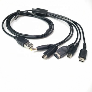 Câble USB 5 en 1 pour <span class=keywords><strong>Nintendo</strong></span> <span class=keywords><strong>DS</strong></span> Lite/3DS/GBA SP/PSP/Wii, <span class=keywords><strong>chargeur</strong></span> multifonction, noir, 120cm - Product Image 6