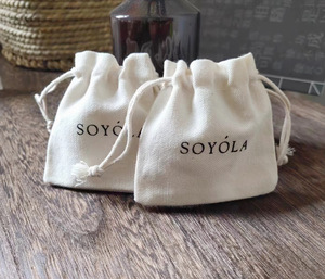 Tùy Chỉnh Bông Dây Kéo Túi Nhỏ Vải Đồ Trang Sức Vải Lưu Trữ Túi Với Có Thể Tái Chế Tính Năng Cho Món Quà Sử Dụng - Product Image 6