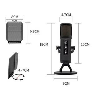 Micrófono USB Plug and Play con cancelación activa de ruido-Pastilla cardioide, salida de 3,5mm para transmisión en vivo y música - Product Image 4