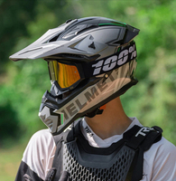 Casque de moto intégral respirant à libération rapide, nouveau modèle unisexe, homologué ABS DOT, double visière, toutes saisons, pour adultes