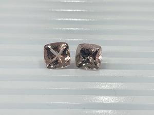 Pares de cojines de morganita Natural de corte excelente de la mejor calidad, piedras preciosas de morganita con forma de cojín de Color Rosa melocotón - Product Image 5