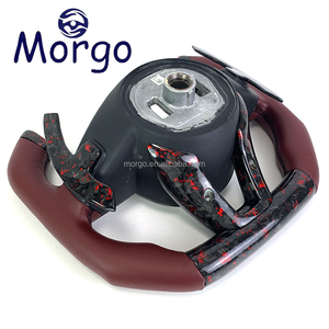 Accessoires automobiles <span class=keywords><strong>Volant</strong></span> en fibre de cuir de carbone forgé personnalisé pour Mercedes Benz W205AMG C63AMG A45AMG F1 Racing Style Design - Product Image 6