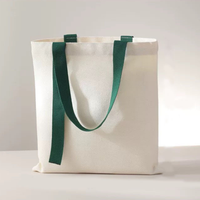 Sac fourre-tout en toile personnalisé avec logo, design bicolore, sac de courses réutilisable en coton pour cadeau promotionnel – Vente chaude