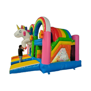 Entretenimento salto macio colorido personalizado do castelo <span class=keywords><strong>Bouncy</strong></span> inflável do PVC do divertimento dos desenhos animados para o castelo inflável das partes - Product Image 1