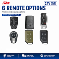 Système d'entrée sans clé pour camion 24V avec 2 télécommandes, kit de verrouillage centralisé des portes pour véhicules utilitaires lourds