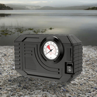 DC12V Multifunktionaler Mini Tragbarer Auto-Luftkompressor Notlicht Zeiger Druckmesser für Autos und Bälle (12 Monate Garantie)