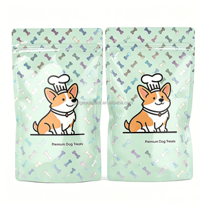 Custom Laminated Plastic Stand-Up Pouch for Pet Dog Food Treats <b>Cat</b> Food Packaging Bag - Product Image 5