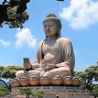 Grand Temple Décoration Bouddhiste Figure Religieuse Statues Géant Shakyamuni Cuivre Bronze Zen Bouddha Statue