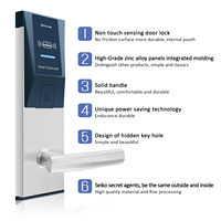 Sistema de Cerradura Inteligente RFID para Hotel, Cerradura Electrónica para Puerta con Manija de Acero, Desbloqueo con Llave, Software de Cerradura Inteligente para Hotel